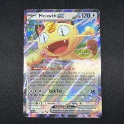 Meowth ex 062/088 Me03: Perfect Order Holo Pokemon - Image 1