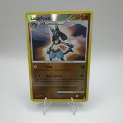 Nintendo Lucario 6/130 Diamond & Pearl Holo Rare 90 HP Stage 1 English 2007 - Image 1