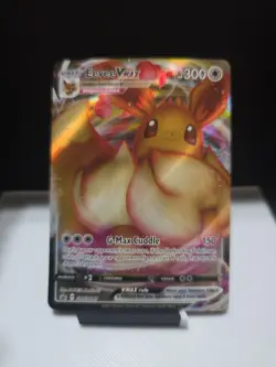 Pokemon TCG Eevee VMAX SWSH087 Black Star Promo Full Art Holo NM - Image 1