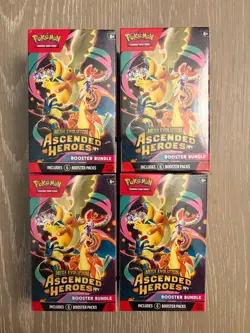4X Pokemon TCG Mega Evolution Ascended Heroes Booster bundle Sealed ✅Ships Fast✅ - Image 1