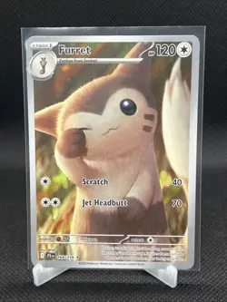 Pokemon Furret 168/159 Journey Together Illustration Rare Full Art Holo NM - Image 1