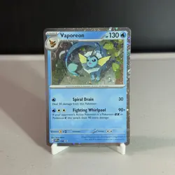 Pokemon Scarlet & Violet Black Star Promo - Vaporeon SVP 168 Cosmos Holo - Image 1