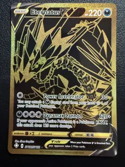 Pokemon TCG Eternatus V SV121/SV122 Shining Fates Gold Secret Rare Holo - Image 1