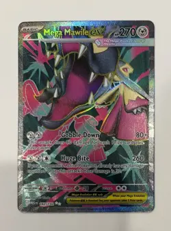 Pokemon Mega Mawile EX Ultra Rare Full Art Holo Me01 162/132 270 HP - Image 1