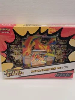 Pokemon Ascended Heroes Mega Emboar Ex Collection Box - Image 1