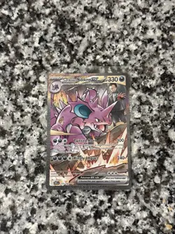 Pokemon Destined Rivals Team Rocket's Nidoking Ex 233/182 NM English SIR - Image 1