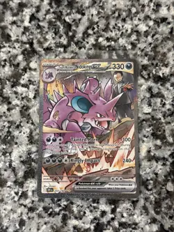 Pokemon Destined Rivals Team Rocket's Nidoking Ex 233/182 NM English SIR - Image 2