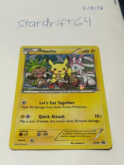 pokemon TCG XY promo holo Pikachu XY95 HP60 Quick Attack English - Image 1