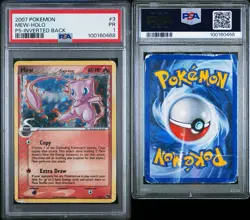 2007 Pokemon Pop Series 5 Mew Holo 3/17 Inverted Back Error PSA 1 Pop 69! - Image 4