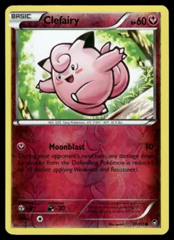 CLEFAIRY 70/111 COMMON FURIOUS FISTS POKEMON REVERSE HOLO NM - Image 2