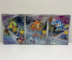 Pokemon TCG First Partner Illustration Collection - Gen 4 Sinnoh Starter Set - Image 1