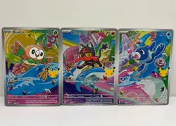 Pokemon TCG First Partner Illustration Collection - Gen 7 Alolan Starter Set - Image 1