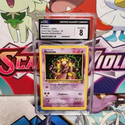 CGC 8 Mewtwo 14 Black Star Promo - Mewtwo Strikes Back - Pokemon TCG -SHIPS FAST - Image 1