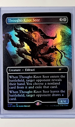 2022 MTG Magic the Gathering Secret Lair Drop Foil #720 Thought Knot Seer Rare - Image 1