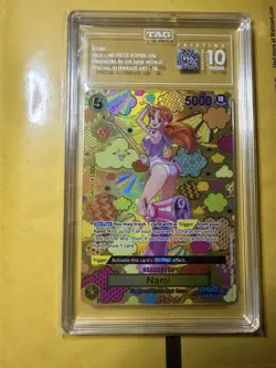 PRISTINE GEM MINT TAG 10 NAMI SP OP08-106 ONE PIECE EMPERORS IN THE NEW WORLD! - Image 2