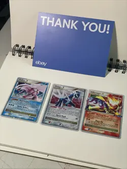 x3 Card Pokemon Dialga Palkia Infernape LV.X Diamond Pearl Promo Holo 2008 - Image 2
