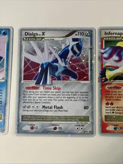 x3 Card Pokemon Dialga Palkia Infernape LV.X Diamond Pearl Promo Holo 2008 - Image 4