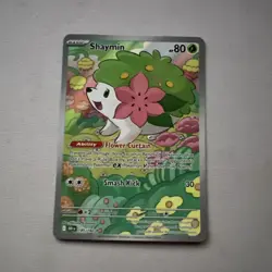 Pokemon TCG Shaymin Holo Card 185/182 Sv10: Destined Rivals NM Condition - Image 1