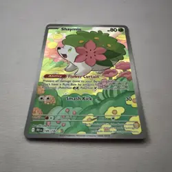 Pokemon TCG Shaymin Holo Card 185/182 Sv10: Destined Rivals NM Condition - Image 2