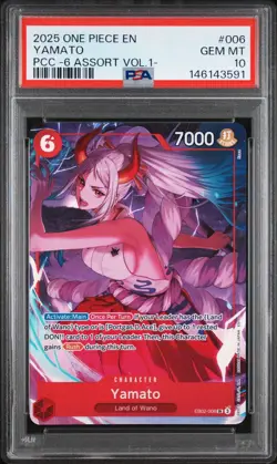 2025 ONE PIECE EB02-006 PREMIUM CARD COLLECTION VOL 1 YAMATO PROMO PSA 10 - Image 1
