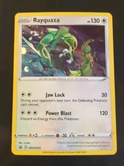 ⭐ Pokemon TCG Rayquaza NM SWSH029 Black Star Promo Card 29 Colorless Cosmos Holo - Image 1