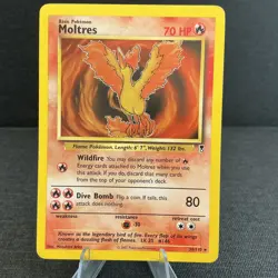 Moltres 30/110 Legendary Collection Rare Non-Holo Vintage Pokemon TCG Card - Image 1