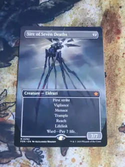 Sire Of Seven Deaths X1 Mtg Foundations Nm Borderless - Image 1