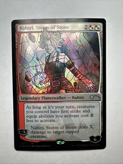 Nahiri, Storm of Stone (Stained Glass) - FOIL - Secret Lair - Near Mint - MTG - Image 1