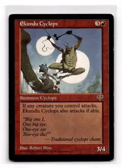 Ekundu Cyclops - 1996 Mirage MTG Red Common Creature MP - Image 1