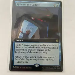 MTG - Hide on the Ceiling(Borderless Foil) - 0249 Spider-Man Rare NM - Image 1