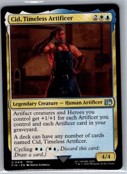 Cid, Timeless Artificer 416 FINAL FANTASY - Magic The Gathering MTG - NM - Image 1