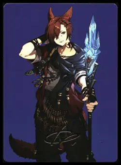 G'raha Tia, Scion Reborn Final Fantasy Art Series Gold Stamped - Image 1