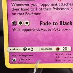 Pokemon Gengar Holo Rare 38/111 SM Crimson Invasion 2017 LP/NM - Image 5
