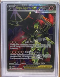 Mega Zygarde EX Full Art Ultra Rare Holo 310 HP Fighting POR 104/088 Pokemon TCG - Image 1