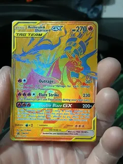 Pokemon Reshiram & Charizard GX Tag Team Sun & Moon Black Star Promo SM247 - Image 1