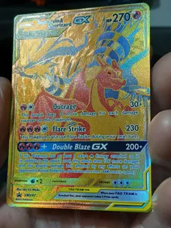 Pokemon Reshiram & Charizard GX Tag Team Sun & Moon Black Star Promo SM247 - Image 2