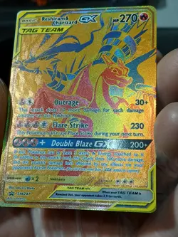 Pokemon Reshiram & Charizard GX Tag Team Sun & Moon Black Star Promo SM247 - Image 3