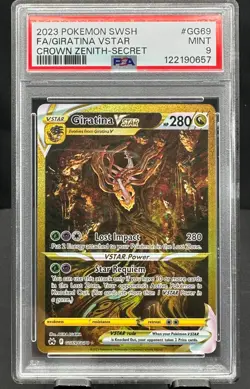2023 Pokemon Crown Zenith Giratina VSTAR Secret GG69 PSA 9 - Image 1