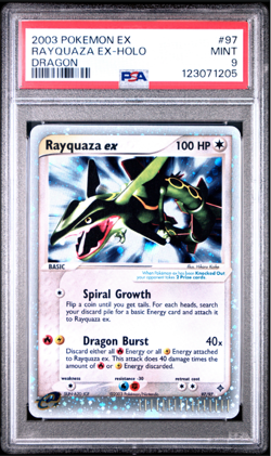 Pokemon TCG Rayquaza EX 97/97 PSA 9 Dragon 2003 - Image 3