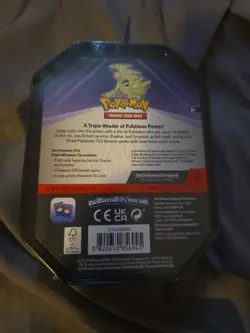 Pokemon Tcg FACTORY Sealed Tyranitar Triple Whammy Tin (3) Packs Inside New - Image 2