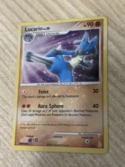 Lucario 3/11 DP Trainer Kit: Manaphy & Lucario Holo Insane Holo Bleed Mp Pokemon - Image 1