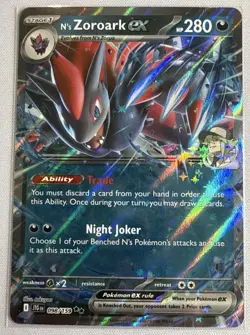 Pokemon TCG N's Zoroark ex SV09: Journey Together 098/159 NM - Image 1