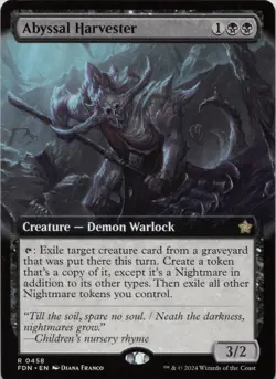 Abyssal Harvester (Extended Art) R Foundations 458 LP-NM - Image 1