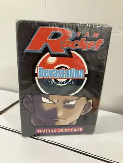 Pokemon Team Rocket Devastation Theme Deck Factory Sealed 2000 Vintage WOTC - Image 1