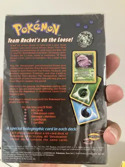 Pokemon Team Rocket Devastation Theme Deck Factory Sealed 2000 Vintage WOTC - Image 5