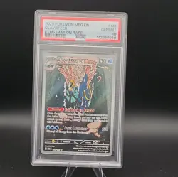 Pokemon Clawitzer Mega Evolution Illustration Rare Holo 141/132 2025 PSA 10 - Image 1