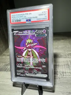 2025 POKEMON PRE SPECIAL ILLUSTRATION RARE #157 IRON VALIANT EX PSA 10 - Image 2