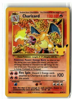 Charizard ⭐ 4/102 Holo Celebrations: Classic Collection Pokemon NM - Image 1