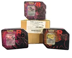 Pokemon Team Rocket Sealed Case Of Tins / 6 Tins Per Case - Image 1