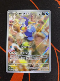 Pokemon SV06: Twilight Masquerade Cramorant 176/167 Holo Illustration Rare NM - Image 1
